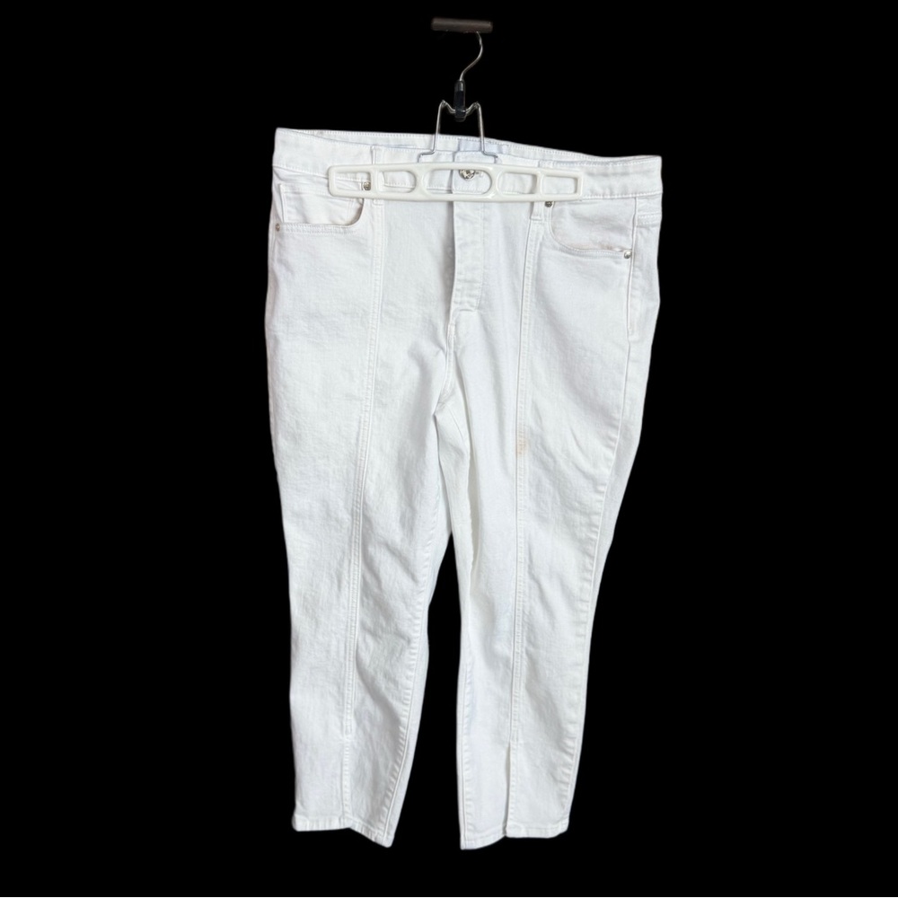 White House Black Market White Denim Top